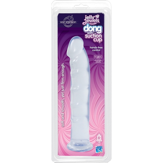 JELLY JEWELS - DILDO WITH SUCTION BASE - DIAMOND