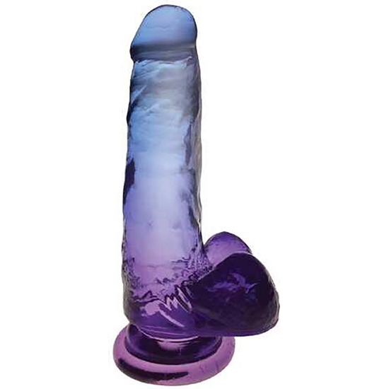 SHADES - MEDIUM JELLY PENIS - BLUE AND VIOLET ICON BRANDS