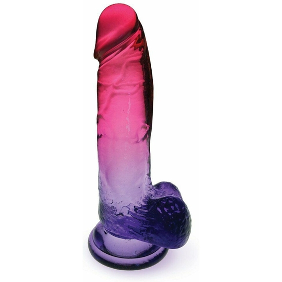 SHADES - LARGE JELLY PENIS - PINK AND PLUM ICON BRANDS