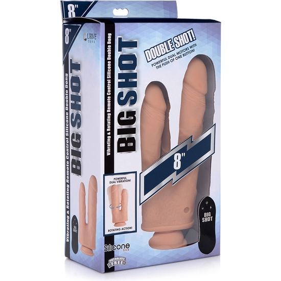 DOUBLE REALISTIC PENIS WITH 10-SPEED VIBRATOR