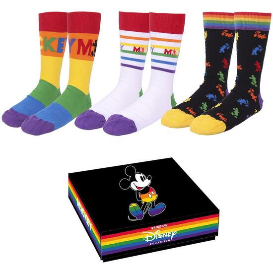 Pack Of Socks 3 Pieces Disney Pride Multicolour