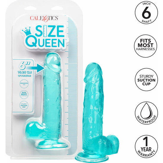 QUEEN SIZE PENIS JELLY 20CM - BLUE