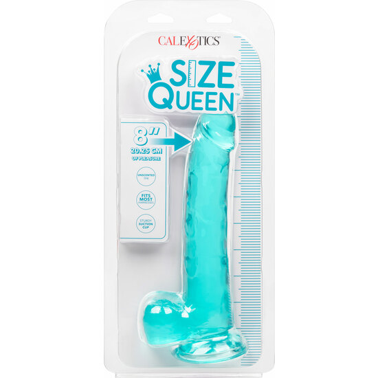 QUEEN SIZE JELLY PENIS 25.5CM - BLUE