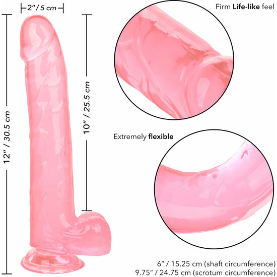 QUEEN SIZE JELLY PENIS 30.5CM - PINK