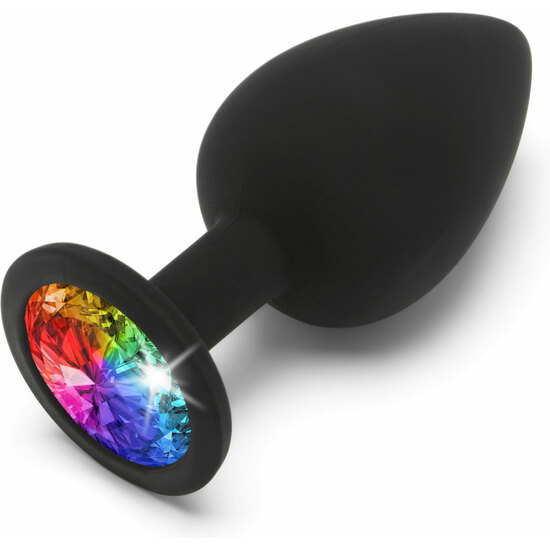 Rainbow Booty Jewel Large - Black