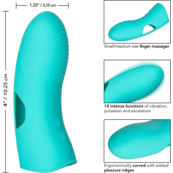 SILICONE MARVELOUS TICKLER - TURQUOISE SILICONE THIMBLE