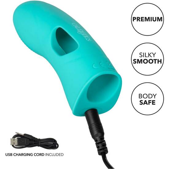 SILICONE MARVELOUS TICKLER - TURQUOISE SILICONE THIMBLE