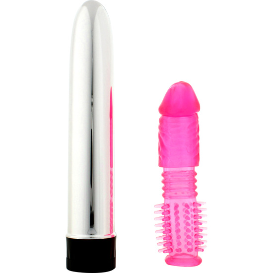 VIBRATOR KIT WITH COVER - PINK 