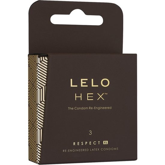 LELO HEX CONDOMS RESPECT XL 3UDS