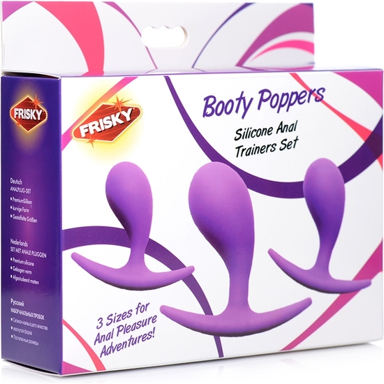 BOOTY POPPERS ANAL TRAINING SET - PURPLE