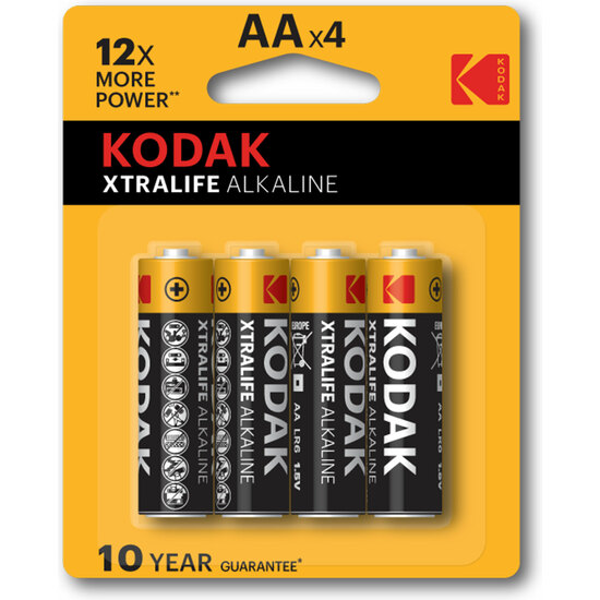 KODAK XTRALIFE ALKALINE AA - 20 PACKS OF 4UDS