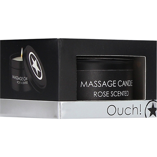 OUCH! MASSAGE CANDLE - SCENTED ROSE