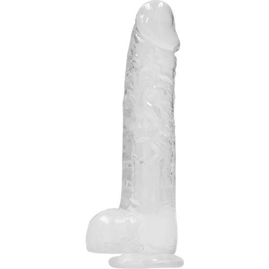 Realistic Penis With Testicles 23 Cm - Transparent