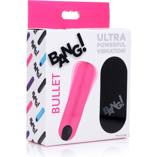 VIBRATING BULLET WITH REMOTE CONTROL - PINK