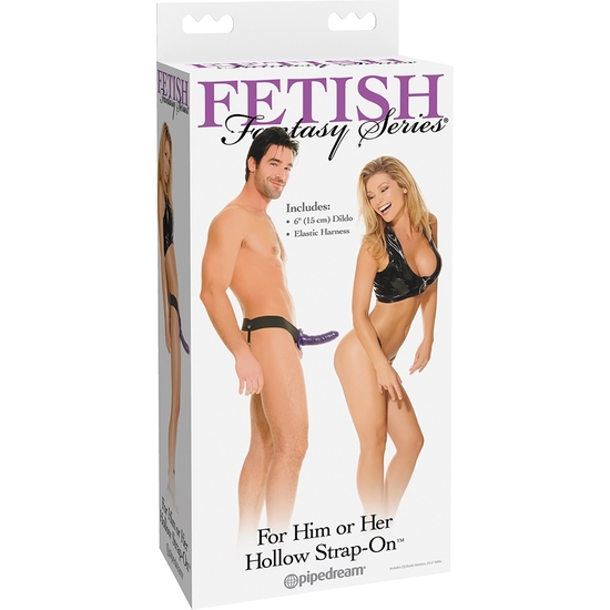 FETISH FANTASY HOLLOW HARNESS FOR HIM AND HER PURPLE