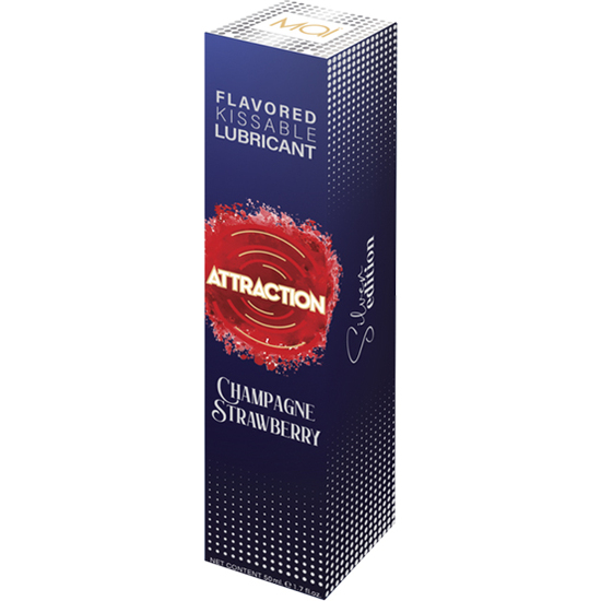 ATTRACTION LUBRICANT STRAWBERRY FLAVOR WITH CHAMPAGNE 50 ML
