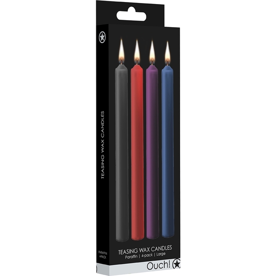 teasing wax long candles paraffin 4 pack assorted colors shots xxx erotic toys xxx erotic toys TEASING WAX LONG CANDLES- PARAFFIN- 4-PACK - ASSORTED COLORS SHOTS XXX erotic toys