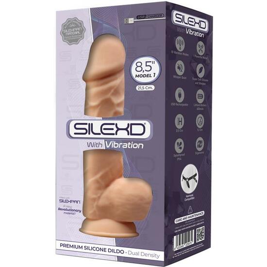 SILEXD MODEL 1 - REALISTIC PENIS WITH VIBRATOR 21.5CM