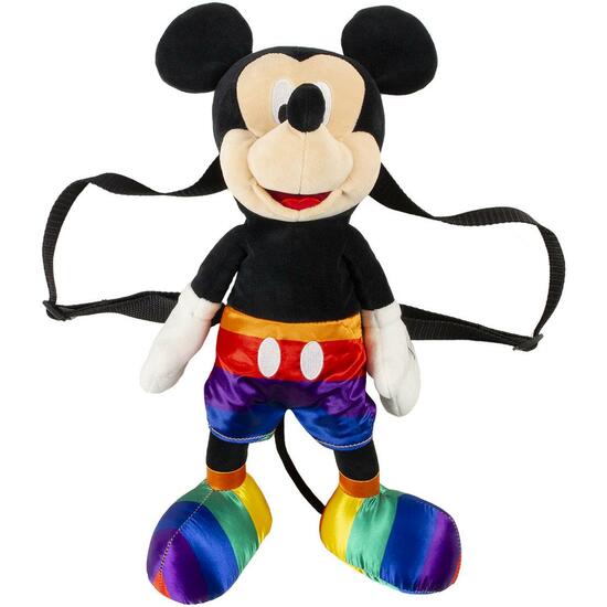 Casual Backpack Disney Pride Multicolour Plush
