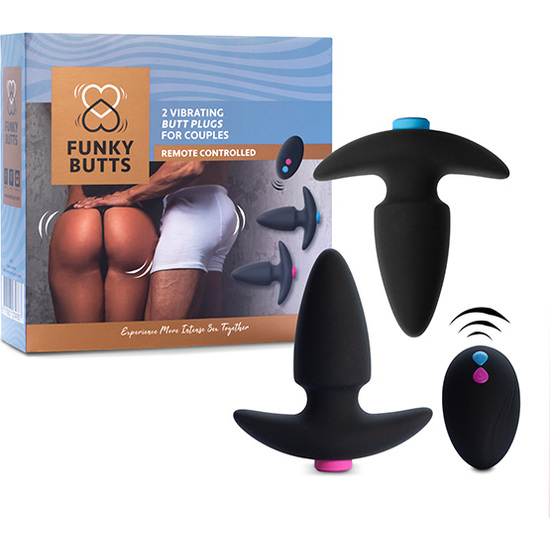 FEELZTOYS - FUNKYBUTTS ANAL PLUGS SET FOR COUPLES