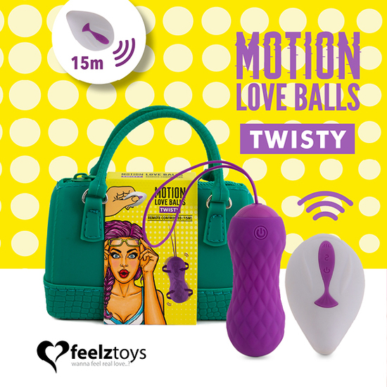 FEELZTOYS - LOVE BALLS WITH REMOTE CONTROL MOVEMENT TWISTY