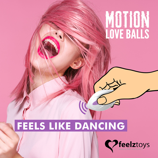 FEELZTOYS - LOVE BALLS WITH JIVY REMOTE CONTROL MOVEMENT