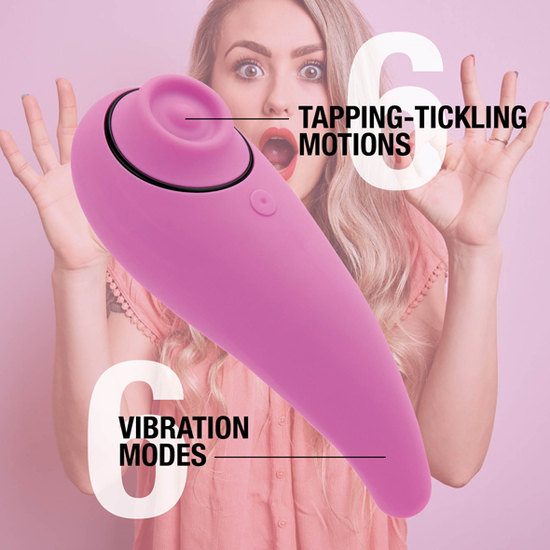 FEELZTOYS - FEMMEGASM VIBRATOR FOR TAPPING & TICKLING PINK