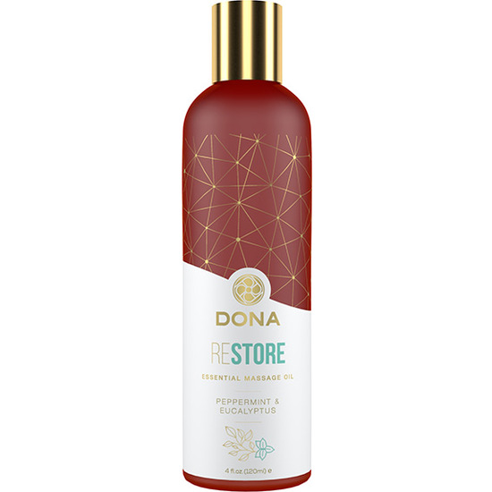 Dona - Mint And Eucalyptus Restoring Essential Massage Oil 120 Ml