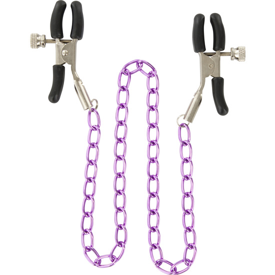 NIPPLE CLAMPS WITH CHAIN TOYJOY