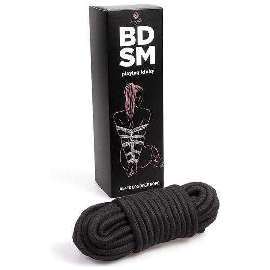 BDSM COLLECTION - BLACK BONDAGE ROPE