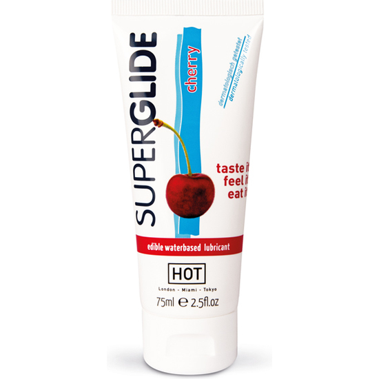 HOT SUPERGLIDE EDIBLE LUBRICANT CHERRY HOT