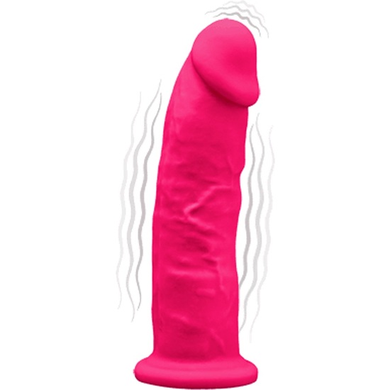 SILEXD MODEL 2 - REALISTIC PENIS 17.5CM WITH VIBRATOR - PINK