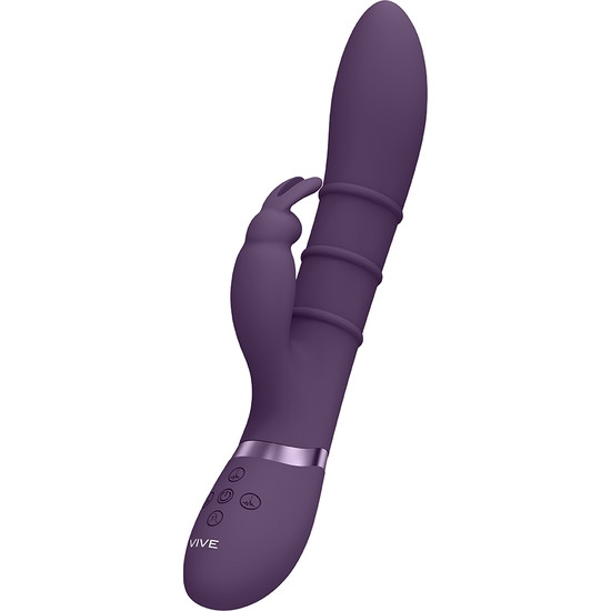 VIVE SORA - UP & DOWN VIBRATOR WITH RINGS AND G-SPOT STIMULATION - PURPLE