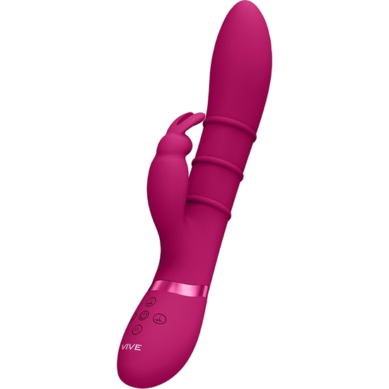 VIVE SORA - UP & DOWN VIBRATOR WITH RINGS AND G-SPOT STIMULATION - PINK