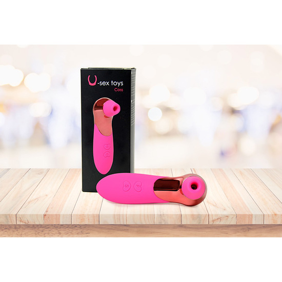COSS VIBRATOR WITH CLITOR SUCTIONER