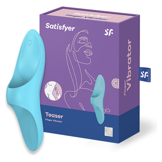 Satisfyer Finger Stimulator Vibrator - Blue