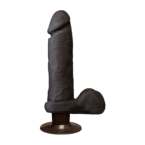 THE REALISTIC COCK UR3 REALISTIC PENIS WITH VIBRATOR 20 CM BLACK