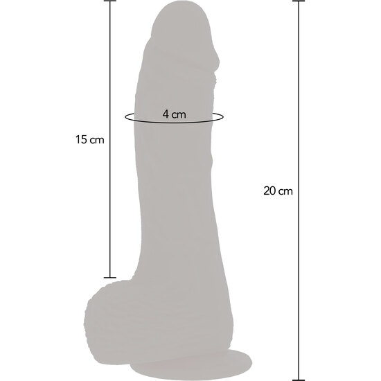 PENIS WITH VIBRATION, ROTATION AND PUSH
