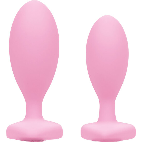 FIRST TIME CRYSTAL DUO PLUGS SILICONE - PINK