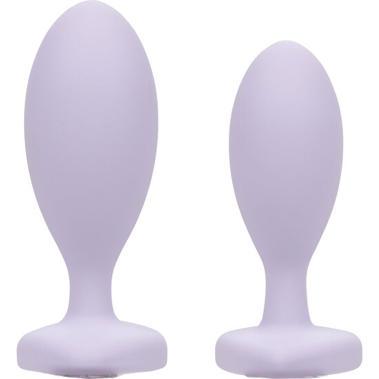 FIRST TIME CRYSTAL DUO PLUGS SILICONE - VIOLET