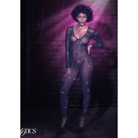 COMPLETE BODYSUIT WITH OPENING AND SHINES