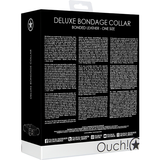 DELUXE BONDAGE NECKLACE - ONE SIZE - BLACK