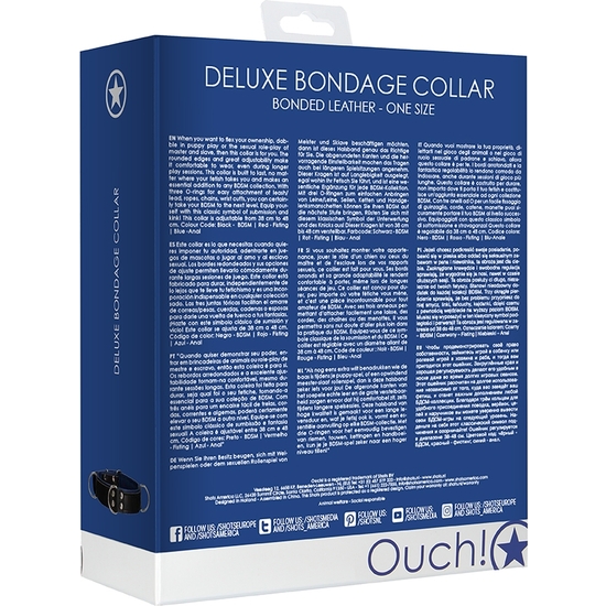 DELUXE BONDAGE NECKLACE - ONE SIZE - BLUE