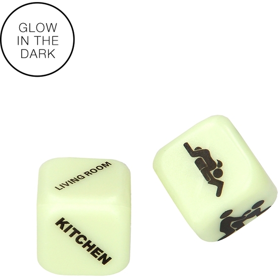 LIGHT UP YOUR SEXY NIGHT DICE - GLOW IN THE DARK