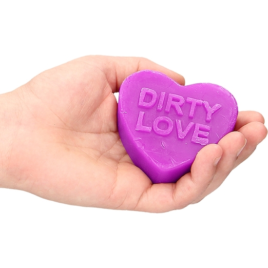 HEART SOAP - DIRTY LOVE - WITH LAVENDER SCENT