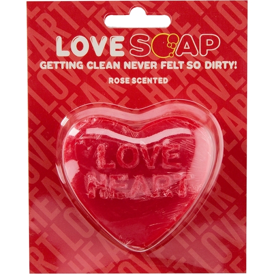 HEART SOAP - LOVE HEART - ROSE SCENT