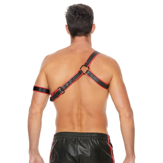 GLADIATOR HARNESS - ONE SIZE - RED