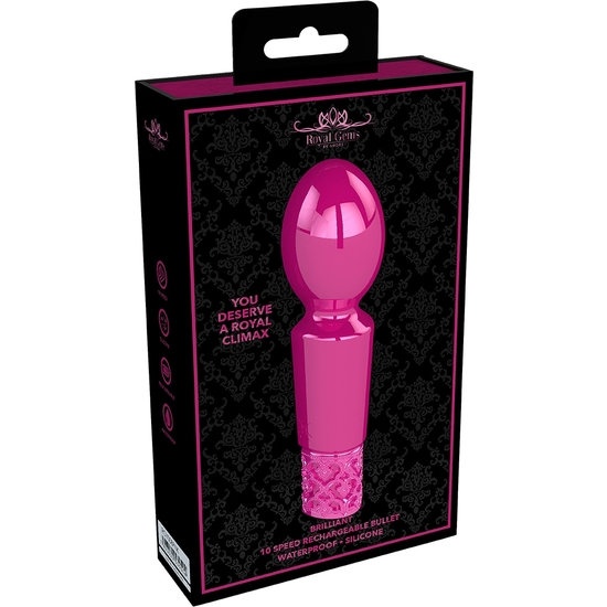 BRILLIANT - RECHARGEABLE SILICONE BULLET - PINK