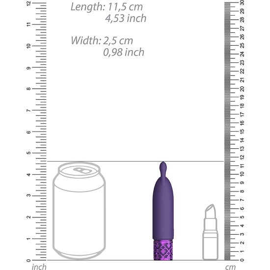 TWINKLE - RECHARGEABLE SILICONE BULLET - PURPLE