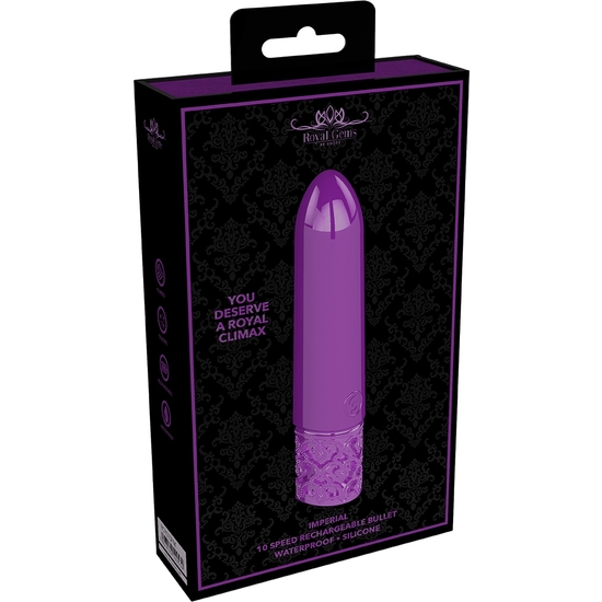IMPERIAL - RECHARGEABLE SILICONE BULLET - PURPLE